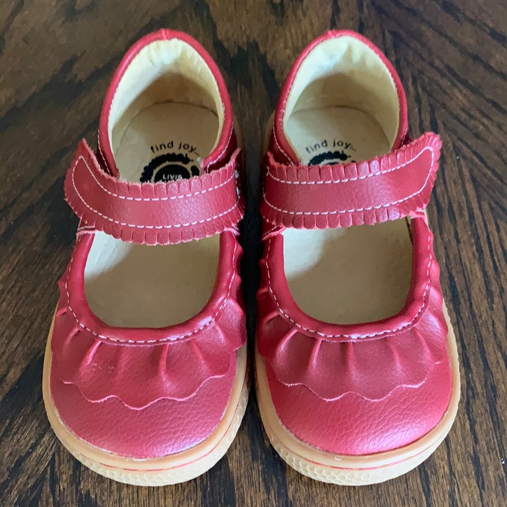 Livie & Luca Red Ruche Mary Jane